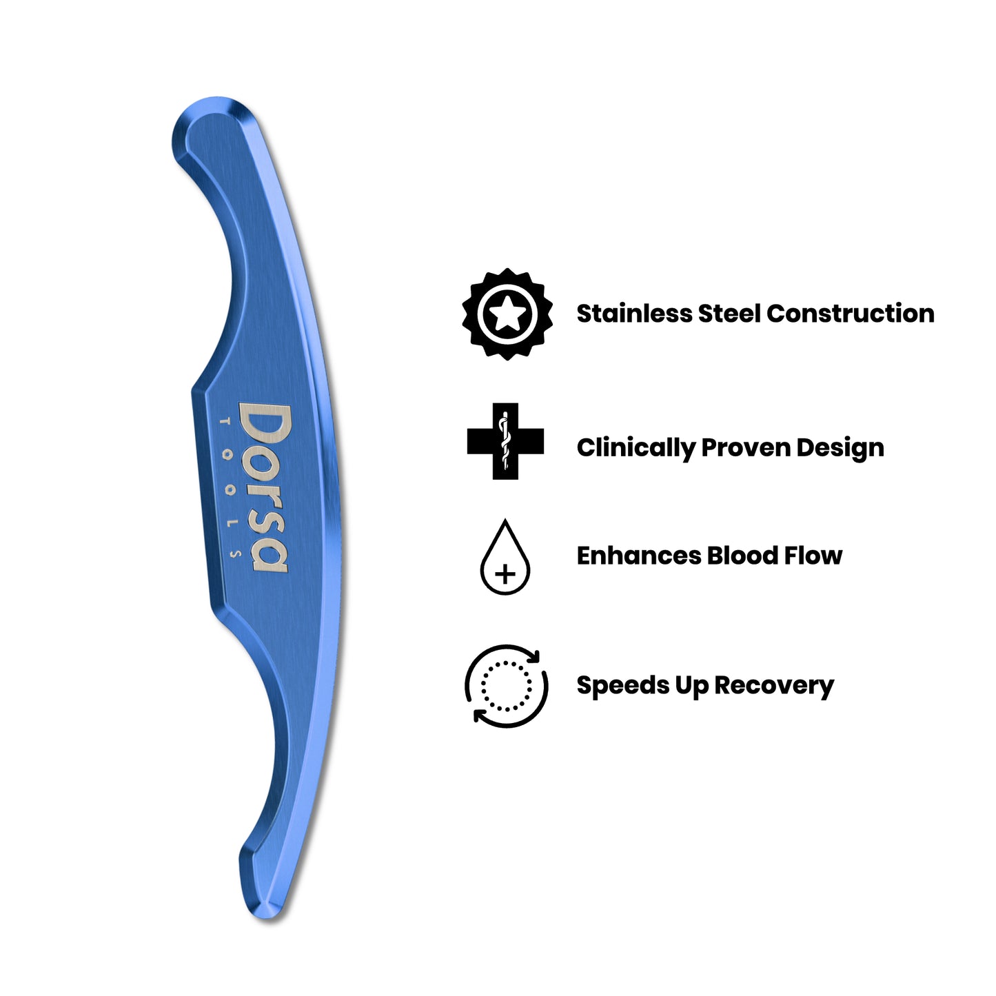 Original Myofascial Release Tool for Muscles and Soft Tissue Mobilization - Stainless Steel Muscle Scraper Tool